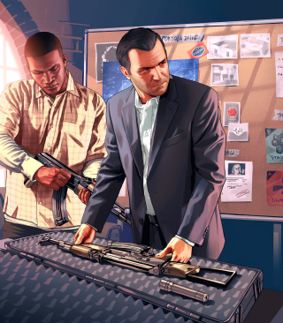 Grand Theft Auto V, Mike Franklin sfondi gratuiti per Nokia Asha 308