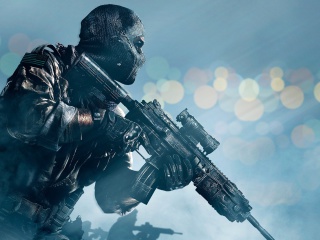 Das Soldier Call of Duty Ghosts Wallpaper 320x240