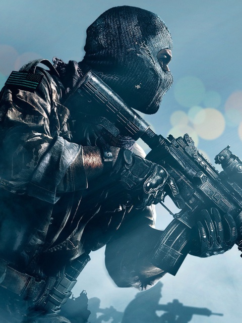 Das Soldier Call of Duty Ghosts Wallpaper 480x640