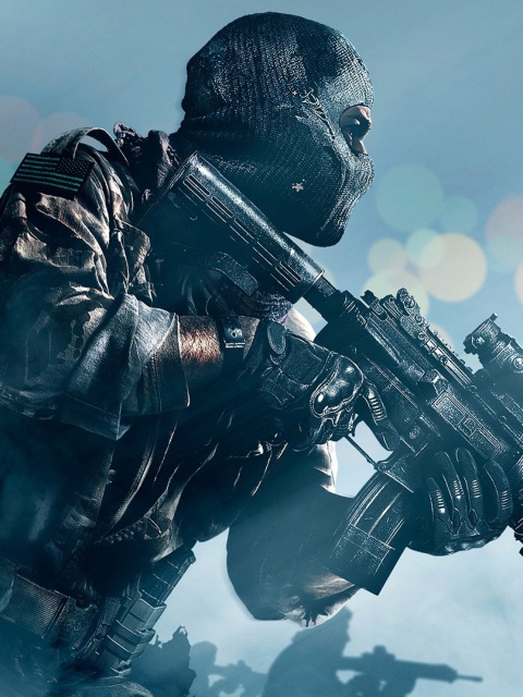 Sfondi Soldier Call of Duty Ghosts 480x640