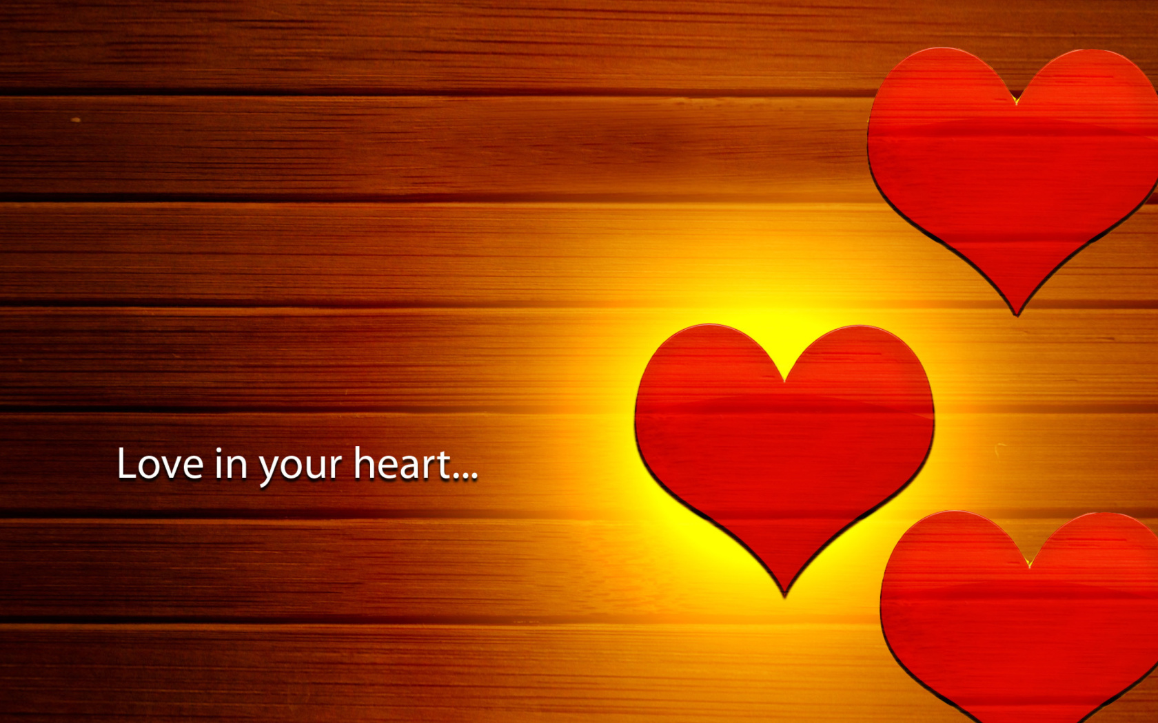 Das Love in your Heart Wallpaper 1680x1050