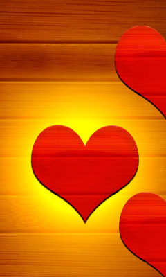 Das Love in your Heart Wallpaper 240x400