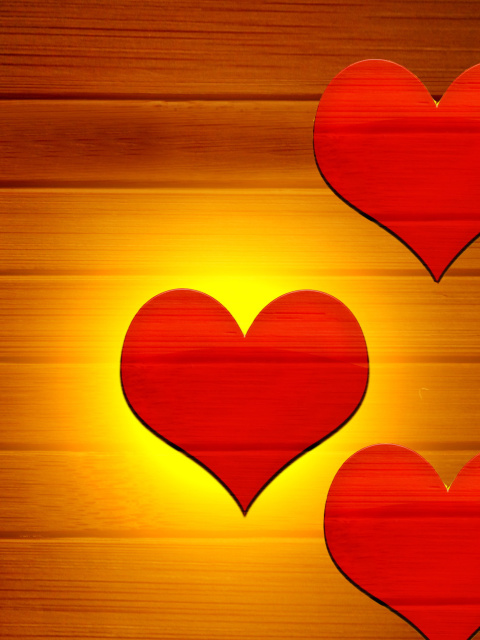Обои Love in your Heart 480x640