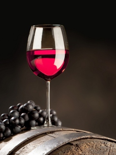 Sfondi Red Wine Glass 240x320
