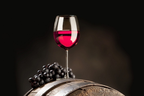 Das Red Wine Glass Wallpaper 480x320