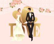 Romantic Couples Wedding Bride wallpaper 176x144