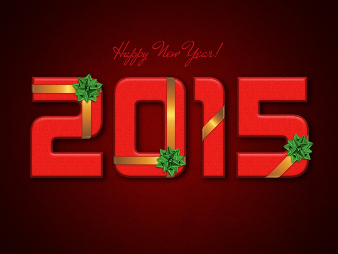 Screenshot №1 pro téma New Year 2015 Red Texture 1152x864