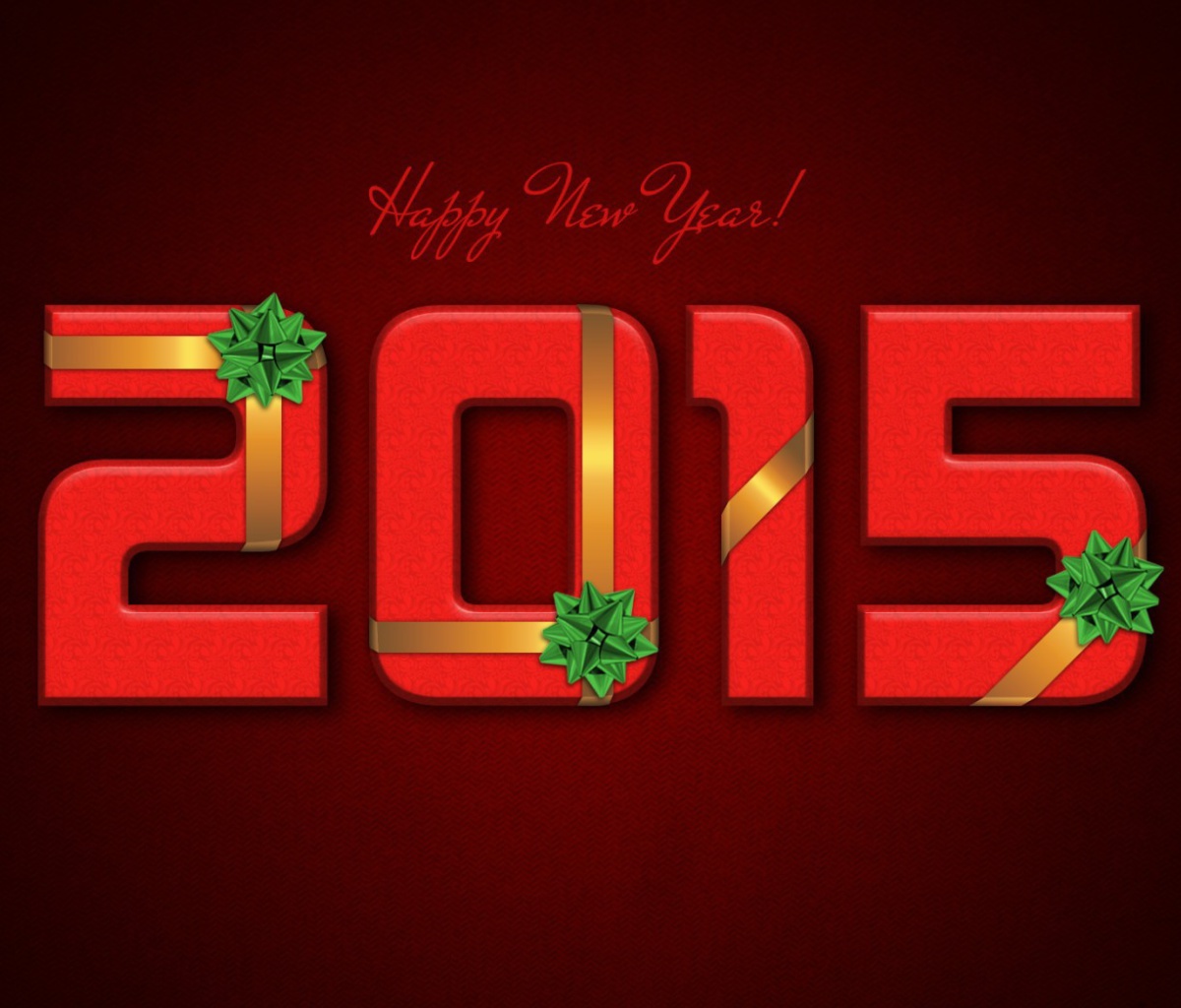 New Year 2015 Red Texture wallpaper 1200x1024
