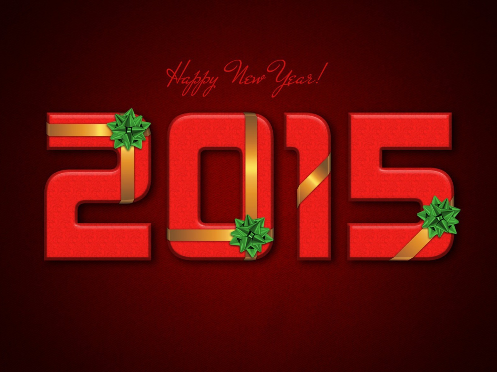 Screenshot №1 pro téma New Year 2015 Red Texture 1600x1200
