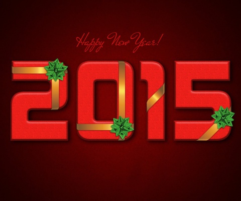Screenshot №1 pro téma New Year 2015 Red Texture 480x400