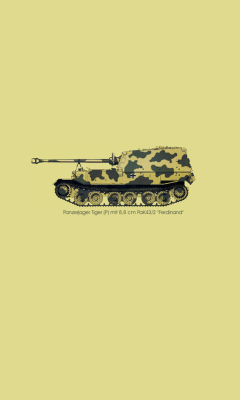 Fondo de pantalla Tank Illustration 240x400