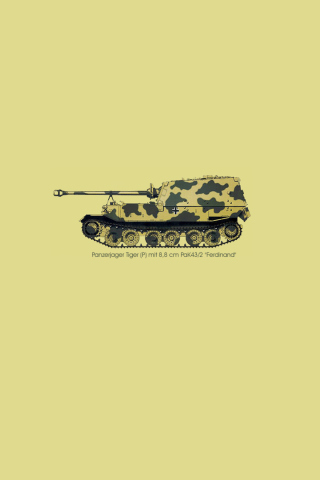 Обои Tank Illustration 320x480