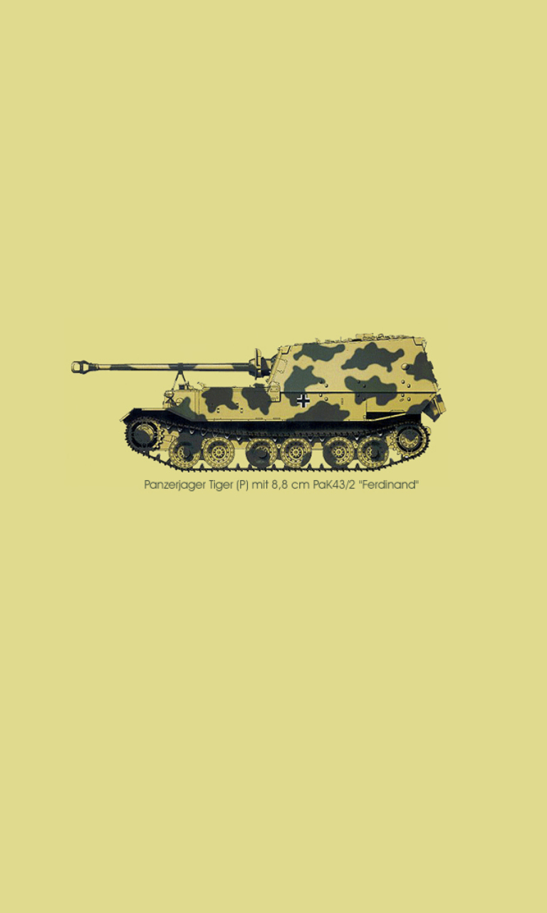 Fondo de pantalla Tank Illustration 768x1280