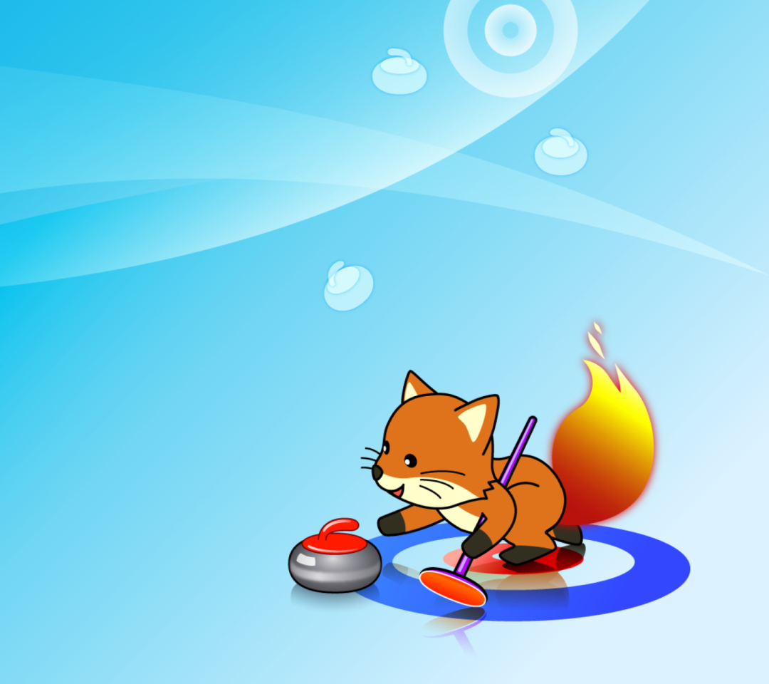 Обои Firefox Curling 1080x960
