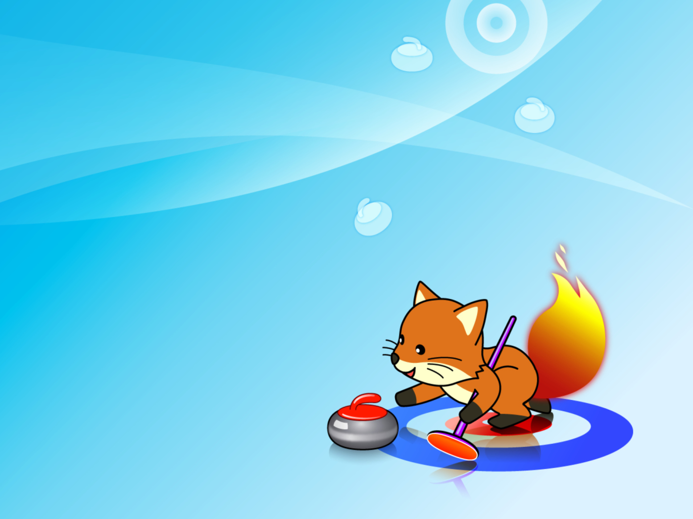 Firefox Curling wallpaper 1400x1050