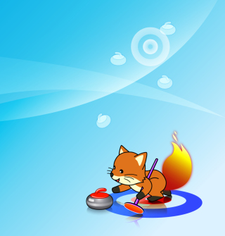 Kostenloses Firefox Curling Wallpaper für iPad 3