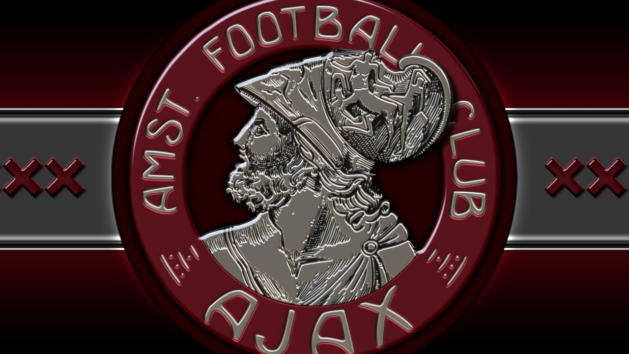 Das AFC Ajax Club HD Logo Wallpaper 1280x720