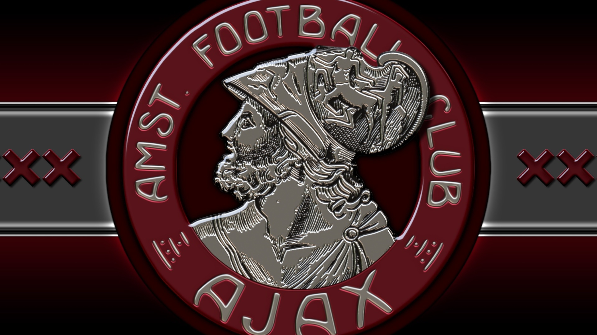 Das AFC Ajax Club HD Logo Wallpaper 1920x1080
