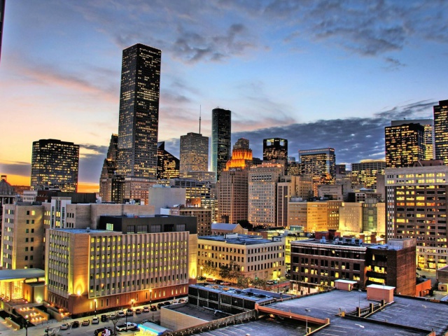 Fondo de pantalla Houston City 640x480