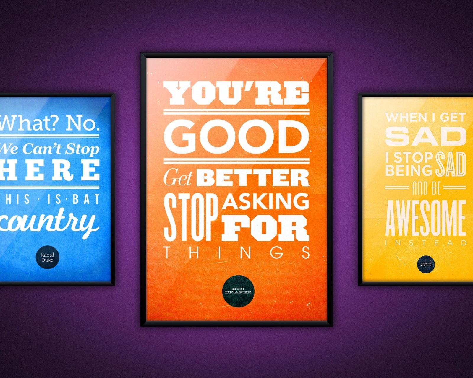 Обои Motivational phrase You re good, Get better, Stop asking for Things 1600x1280