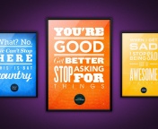 Sfondi Motivational phrase You re good, Get better, Stop asking for Things 176x144