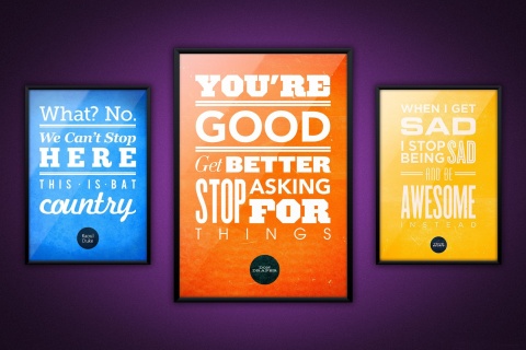 Das Motivational phrase You re good, Get better, Stop asking for Things Wallpaper 480x320