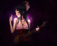 Fondo de pantalla Anime Girl with Guitar 220x176