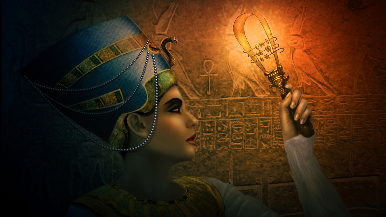 Das Nefertiti - Queens of Egypt Wallpaper 1280x720