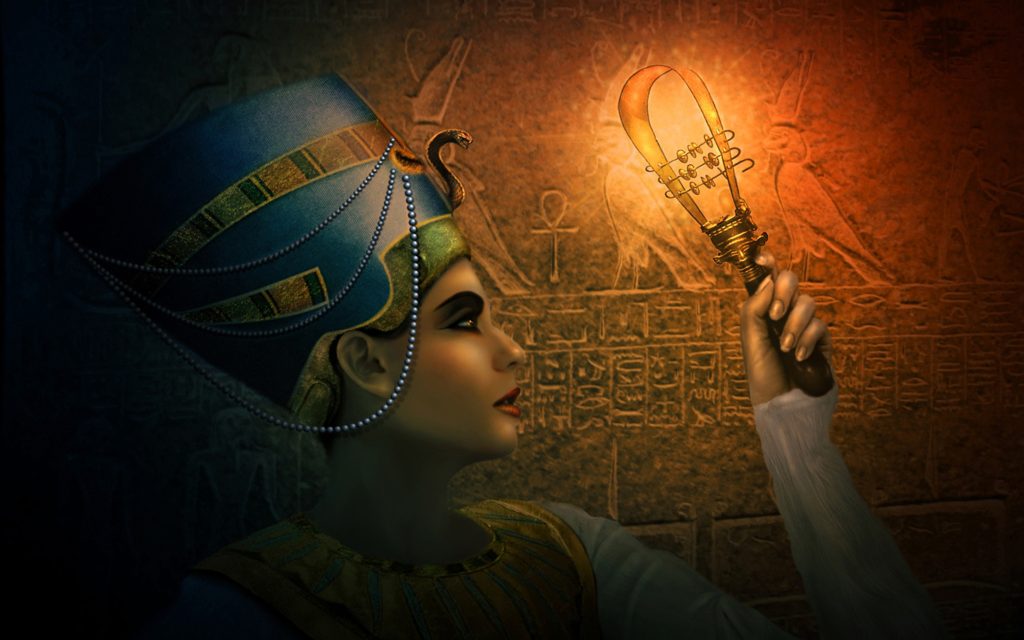 Das Nefertiti - Queens of Egypt Wallpaper 1440x900