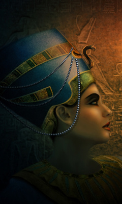 Das Nefertiti - Queens of Egypt Wallpaper 240x400