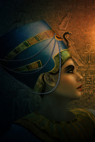 Nefertiti - Queens of Egypt wallpaper 320x480