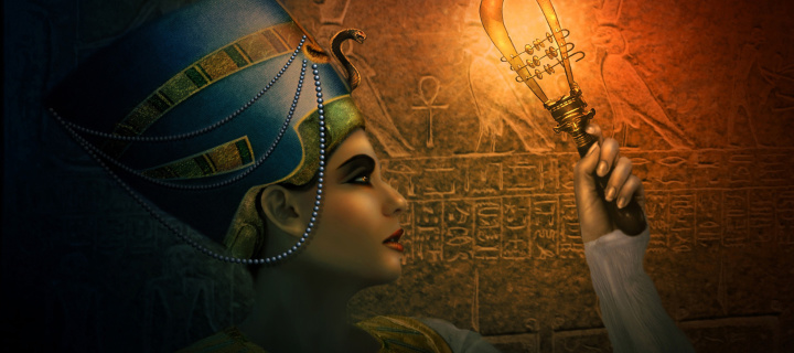 Nefertiti - Queens of Egypt wallpaper 720x320