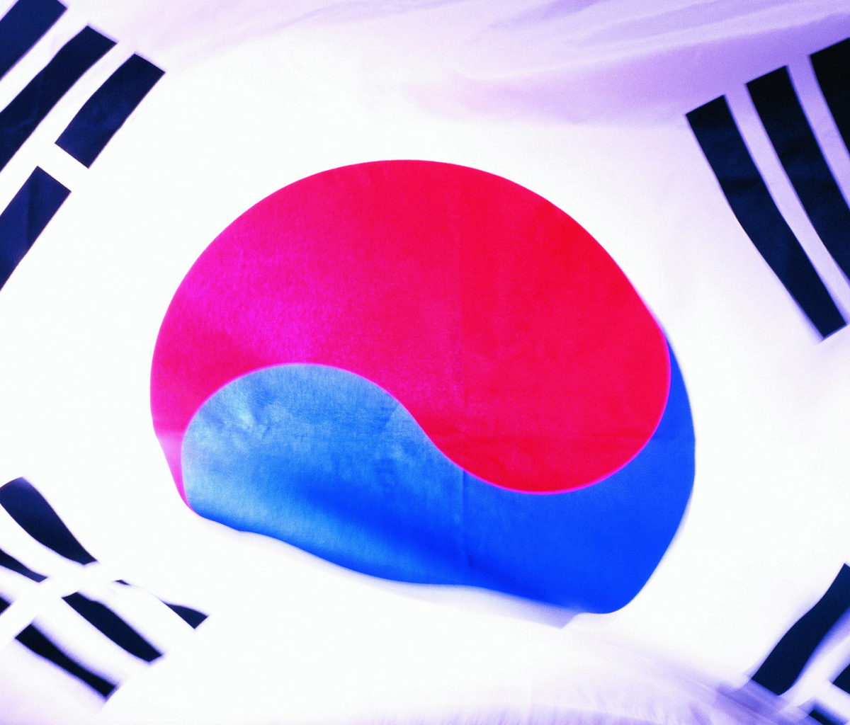 Sfondi South Korea Flag 1200x1024