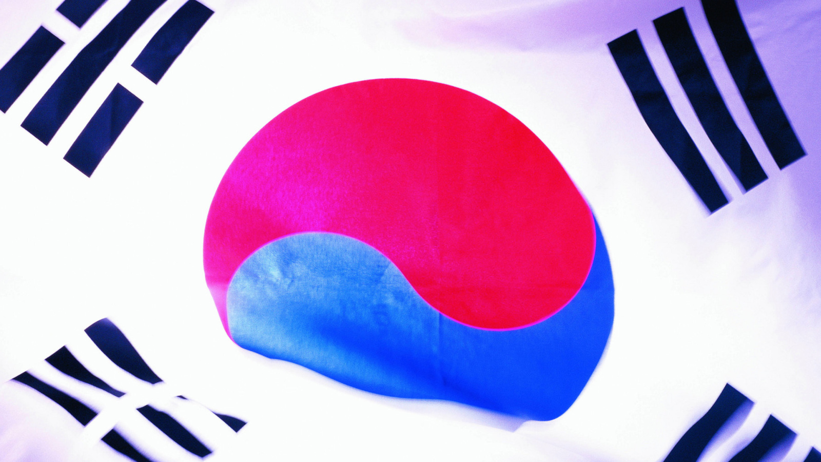 South Korea Flag wallpaper 1600x900