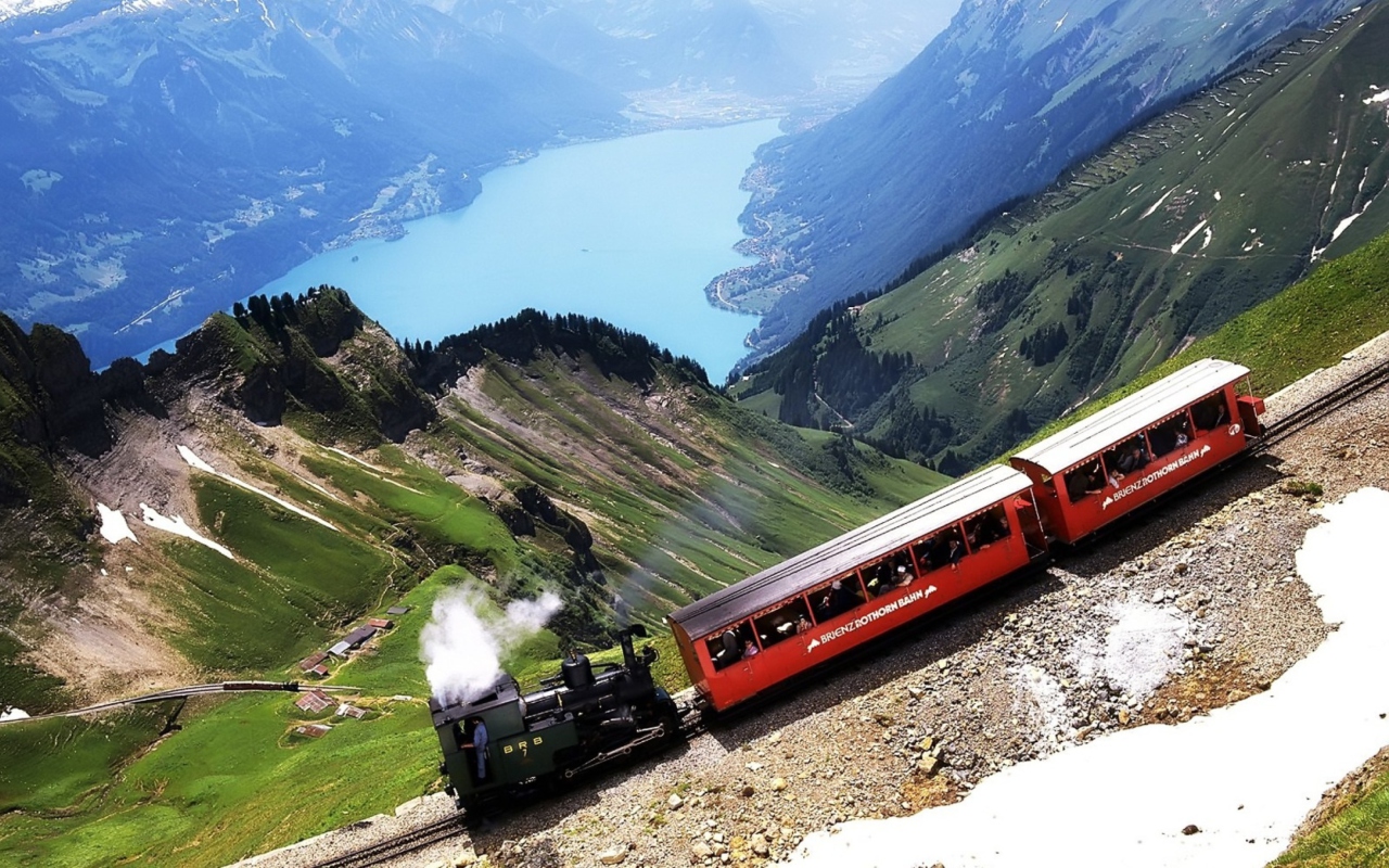 Screenshot №1 pro téma Old Switzerland Train 1280x800