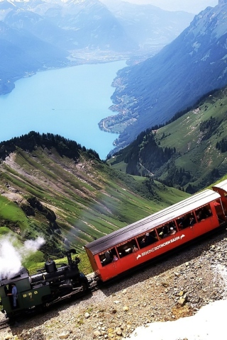 Old Switzerland Train wallpaper 320x480