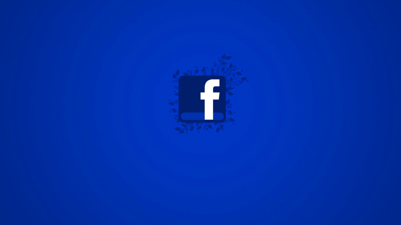 Facebook Logo wallpaper 1366x768
