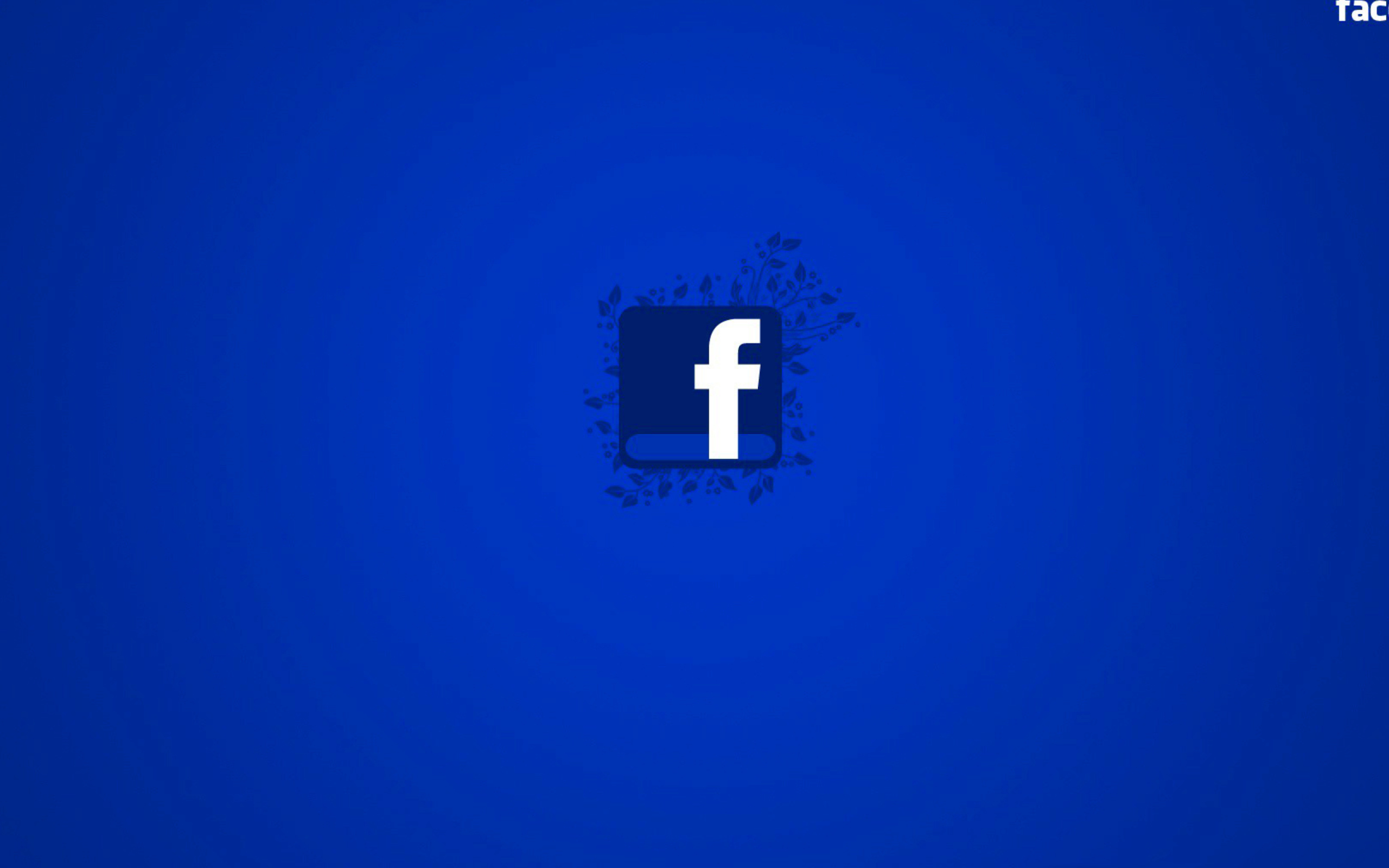 Facebook Logo wallpaper 2560x1600