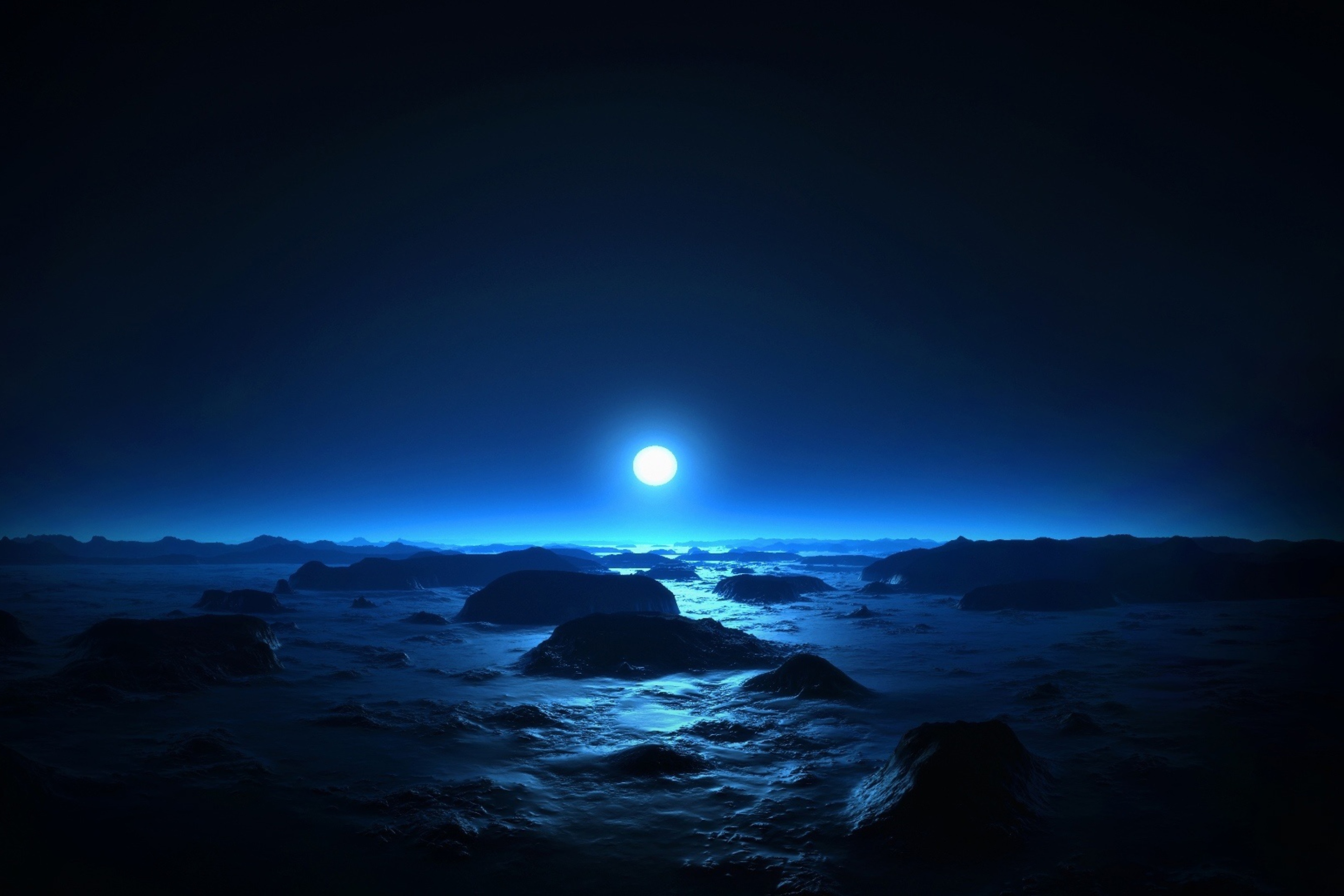 Full Moon Night wallpaper 2880x1920