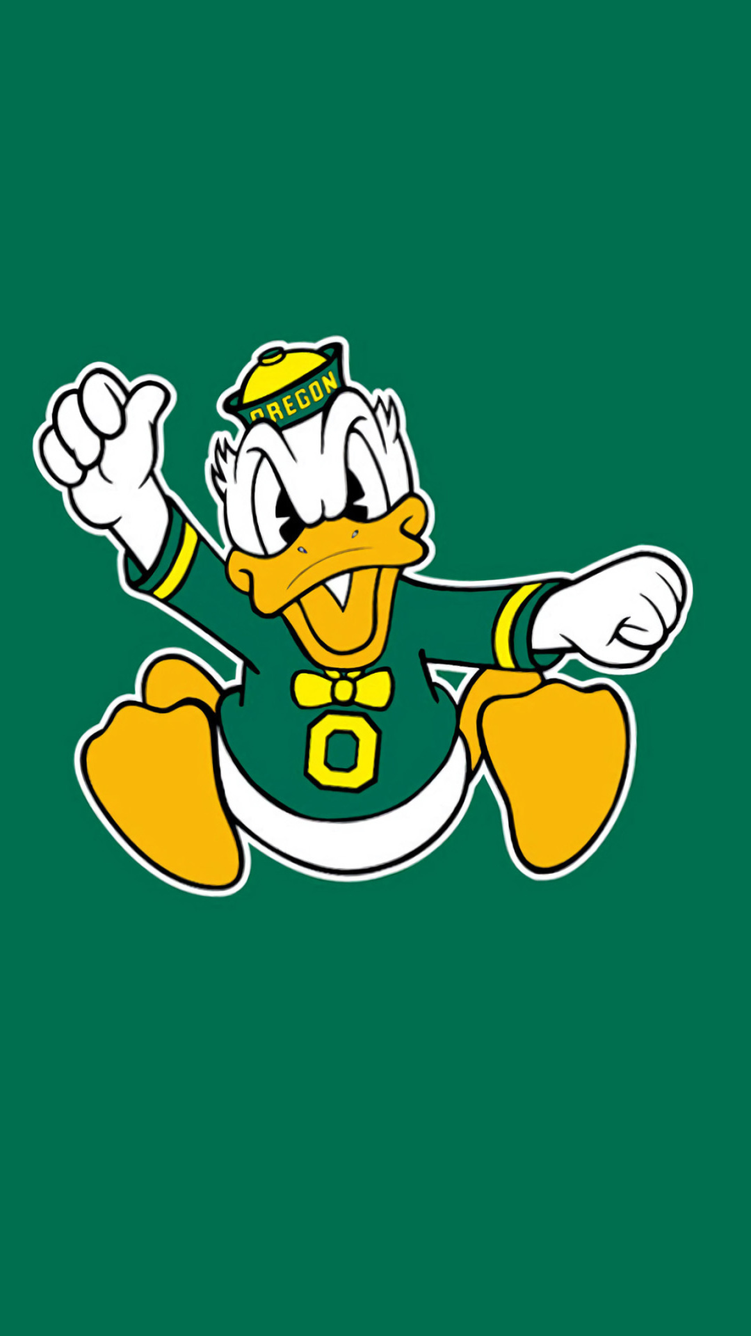 Oregon Ducks University Football Team wallpaper 1080x1920