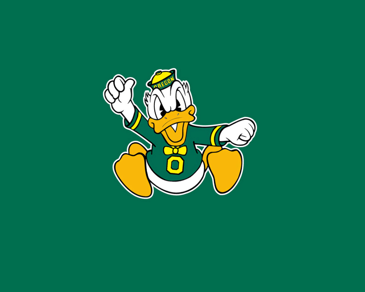 Oregon Ducks University Football Team wallpaper 1280x1024
