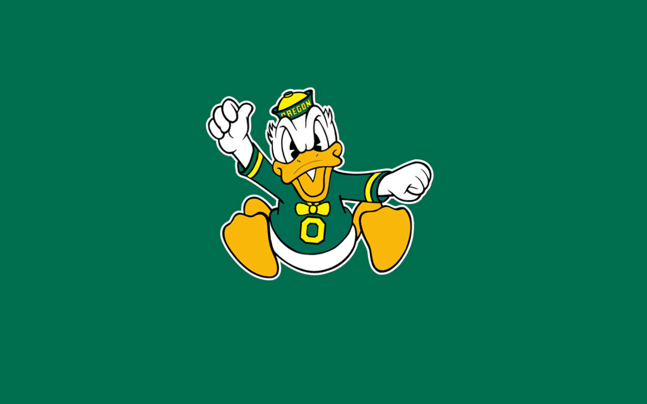 Das Oregon Ducks University Football Team Wallpaper 1280x800