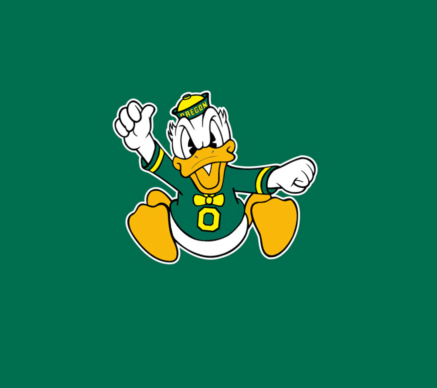 Das Oregon Ducks University Football Team Wallpaper 1440x1280