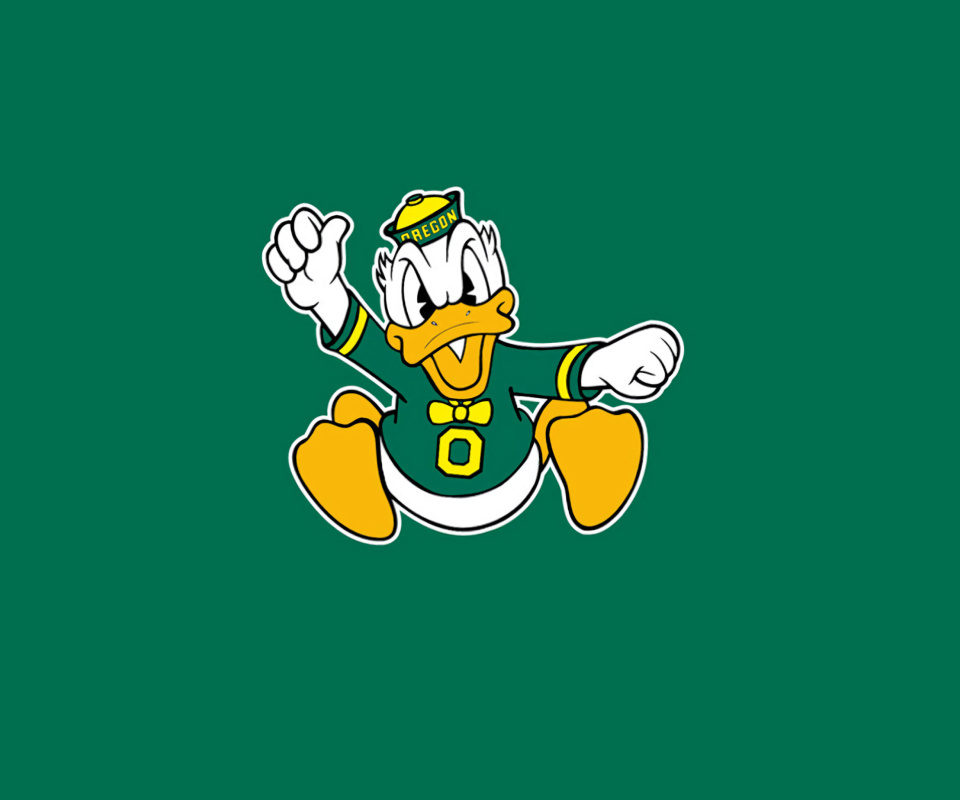 Oregon Ducks University Football Team wallpaper 960x800