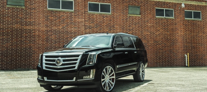 Cadillac Escalade Black wallpaper 720x320