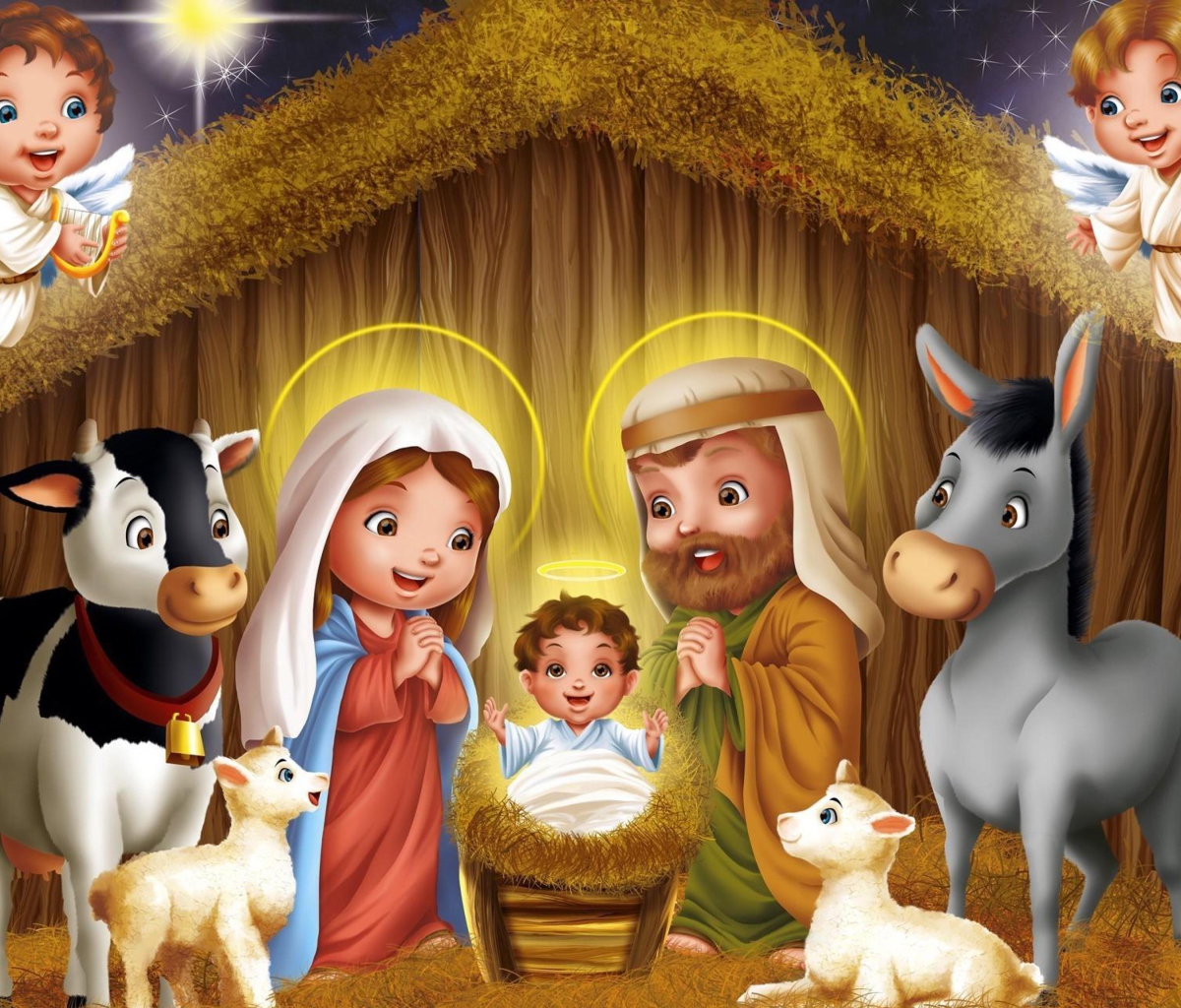 Sfondi Birth Of Jesus 1200x1024