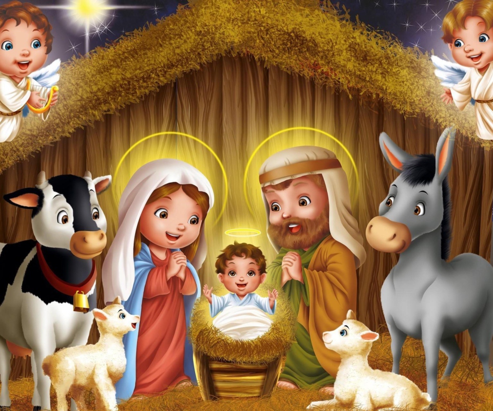 Das Birth Of Jesus Wallpaper 960x800