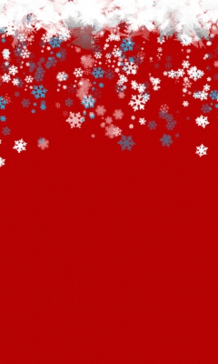Fondo de pantalla Snowflakes 240x400