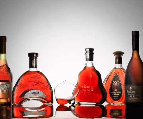 Обои Delamain Martell Hennessy Courvoisier Remy-Martin 480x400