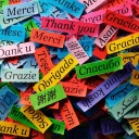 Обои Pieces of Paper with Phrase Thank You 128x128